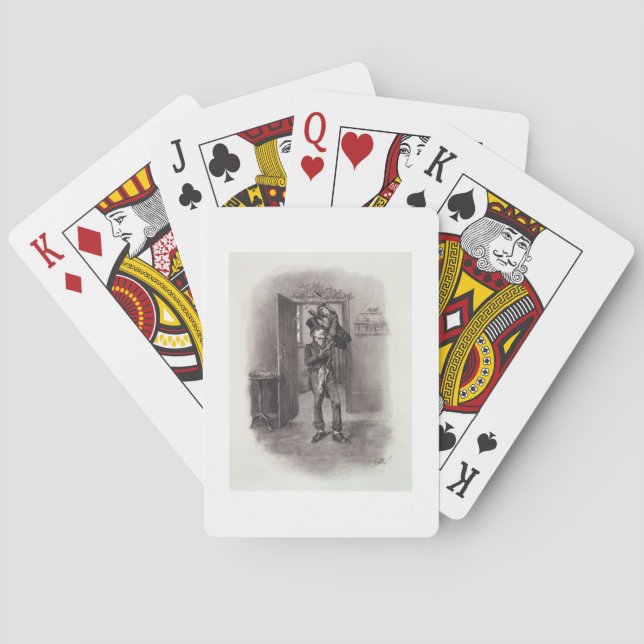 Baraja De Cartas Bob Cratchit y Tiny Tim, de 'Charles Dickens: (Reverso)