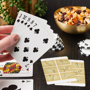Baraja De Cartas Boceto de Instrumentos Musicales