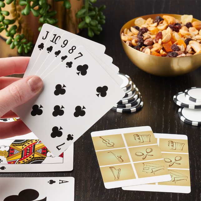 Baraja De Cartas Boceto de Instrumentos Musicales (Subido por el creador)