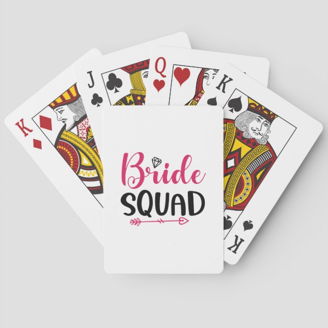 Baraja De Cartas Boda Bride Squad (Reverso)