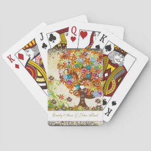 Baraja De Cartas Boda de bifurcación lateral del bosque encantado