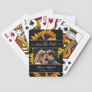 Baraja De Cartas Boda de fotos de girasoles rusos modernos salva fe