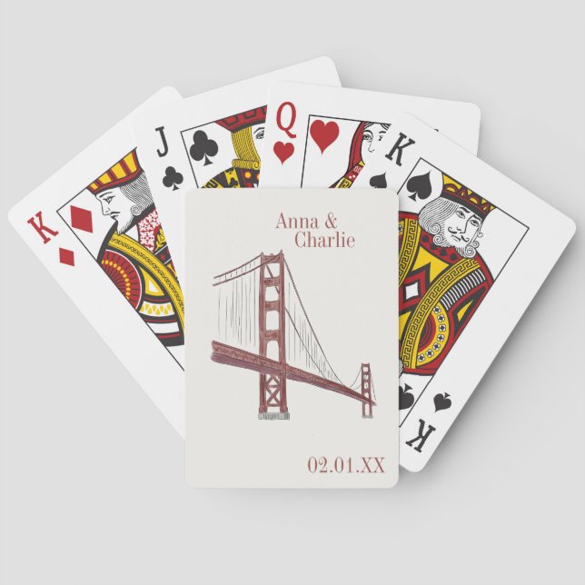 Baraja De Cartas Boda de San Francisco (Reverso)