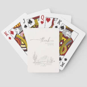 Baraja De Cartas Boda de vibraciones del desierto Gracias Paisaje I
