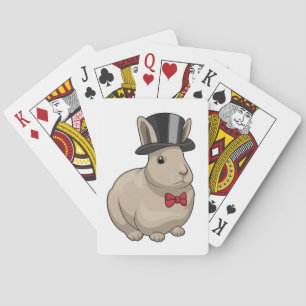Baraja De Cartas Boda del cilindro de Bunny Groom