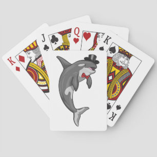 Baraja De Cartas Boda del cilindro de Orca Groom