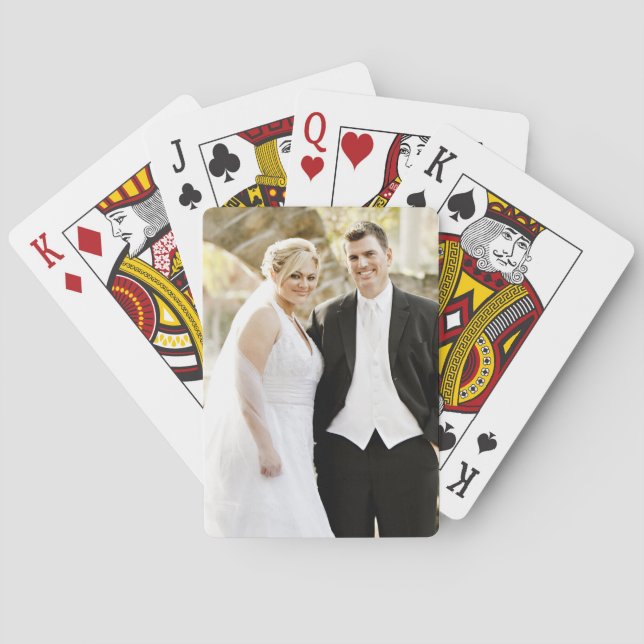 Baraja De Cartas Boda fotográfico Personalizado personalizado (Reverso)