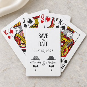Baraja De Cartas Boda Gay Anuncio Anticipado