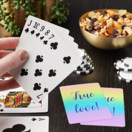Baraja De Cartas Boda gradiente gradiente arcoiris pastel