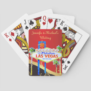 Baraja De Cartas Boda moderno de Las Vegas