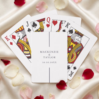 Baraja De Cartas Boda Nombre Personalizado y Fecha