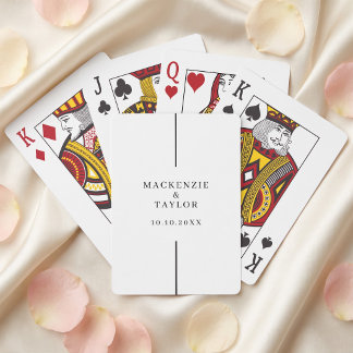 Baraja De Cartas Boda Nombre Personalizado y Fecha