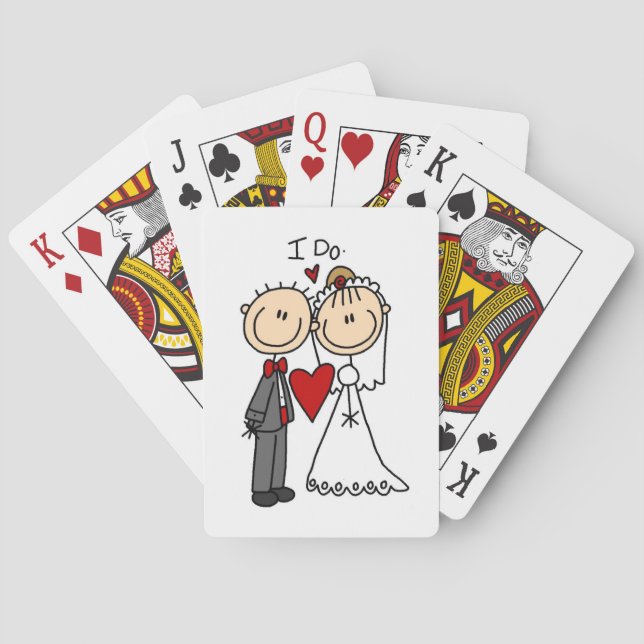 Baraja De Cartas Boda Pareja hago camisetas y regalos (Reverso)