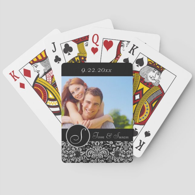 Baraja De Cartas Boda personalizado (Reverso)