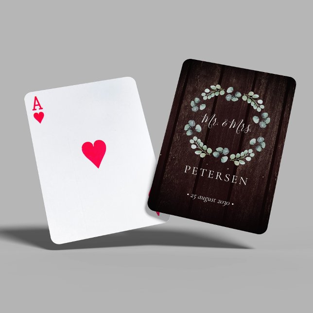 Baraja De Cartas Boda ruso Sr. y Sra. nombre personalizado (Subido por el creador)