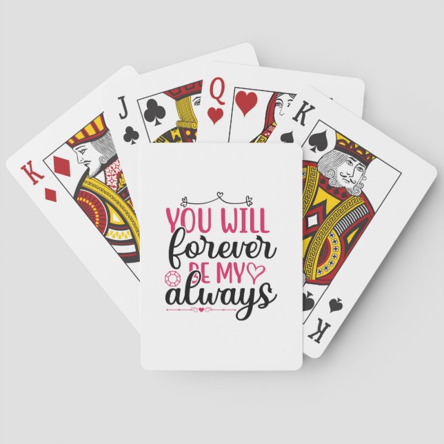 Baraja De Cartas Boda Siempre Serás Mi (Reverso)
