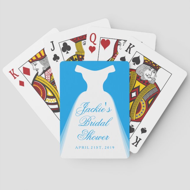 Baraja De Cartas Boda Vestido Bridal Shower (Reverso)