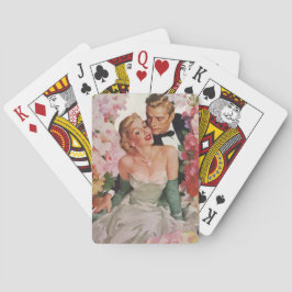 Baraja De Cartas Boda vintage, novia retro y recién casados