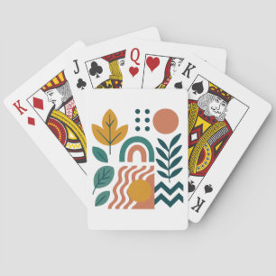 Baraja De Cartas Boho moderno Resumen arte en la pared de la natura