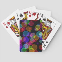 Baraja De Cartas Bokeh colorido