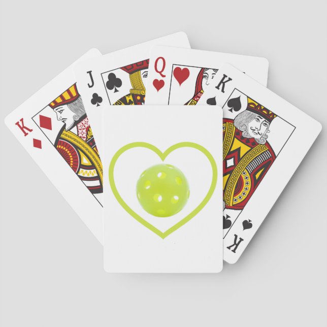 Baraja De Cartas bola de encurtidos amarillos (Reverso)