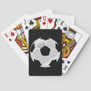 Baraja De Cartas Bola de Futbol del fútbol del fútbol