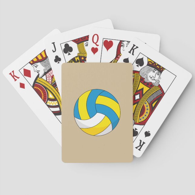 Baraja De Cartas Bola de voleibol personalizado (Reverso)