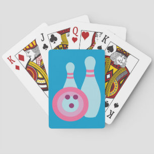 Baraja De Cartas Bola y pernos de bolos