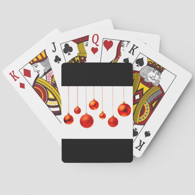 Baraja De Cartas Bolas de navidades (Reverso)