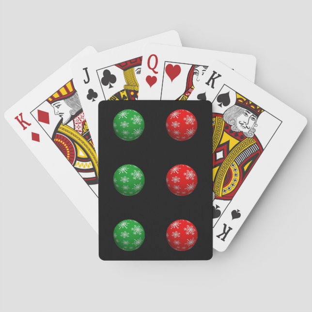 Baraja De Cartas Bolas de Navidades 3D (Reverso)