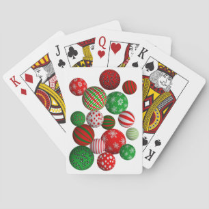 Baraja De Cartas Bolas de Navidades 3D