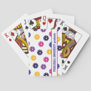 Baraja De Cartas 💛 💜 Bolas de pollo moradas amarillas con eslogan