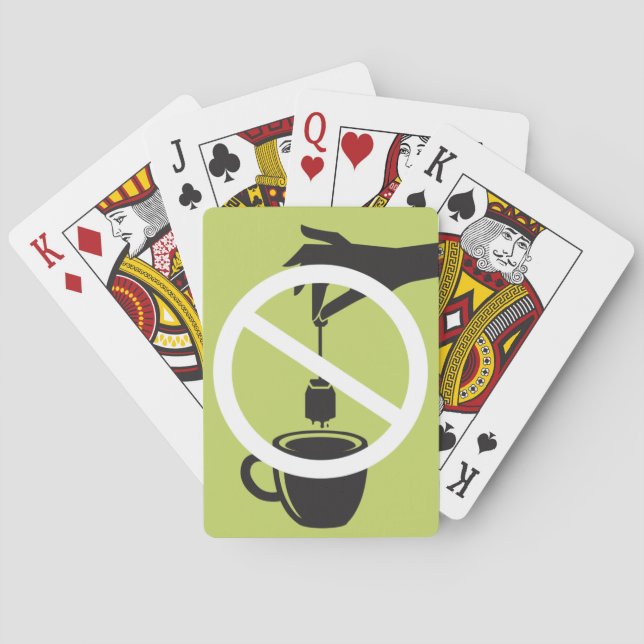 Baraja De Cartas Bolsita de té (Reverso)
