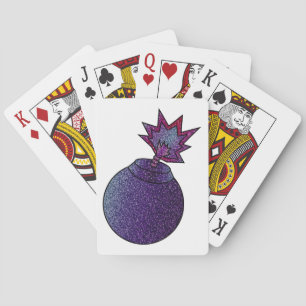 Baraja De Cartas Bomba de galaxia purpurina