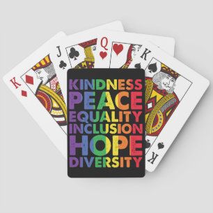 Baraja De Cartas Bondad Paz Igualdad Amor Inclusión Esperanza LGBT