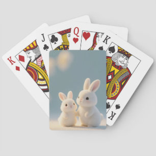 Baraja De Cartas Bonding Bunny en la nieve