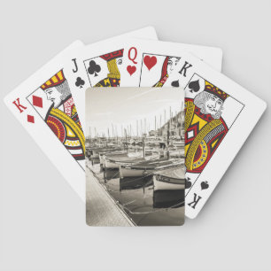 Baraja De Cartas Bonita foto vintage del puerto