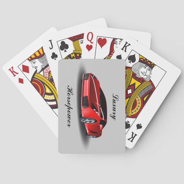 Baraja De Cartas Bonita tarjeta de juego para coches deportivos de  (Reverso)