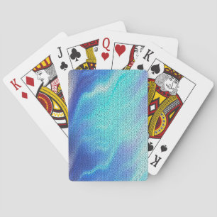 Baraja De Cartas Bonito Aqua Blue Purple Pastel Mosaic