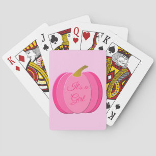 Baraja De Cartas Bonito Bebé Rosa Bebé Calabaza Personalizado