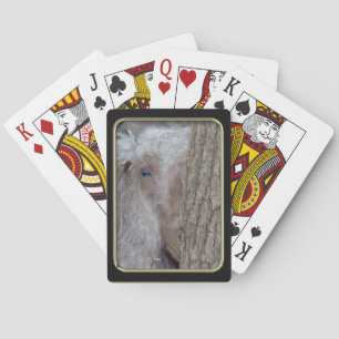 Baraja De Cartas Bonito juego de Angora Goat Bicycle®