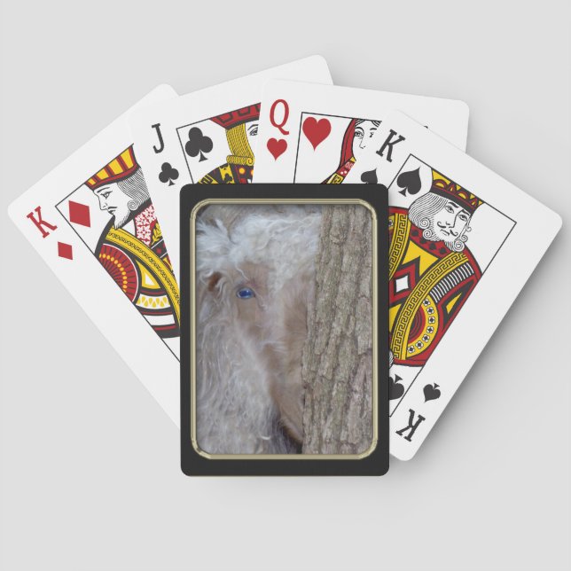 Baraja De Cartas Bonito juego de Angora Goat Bicycle® (Reverso)