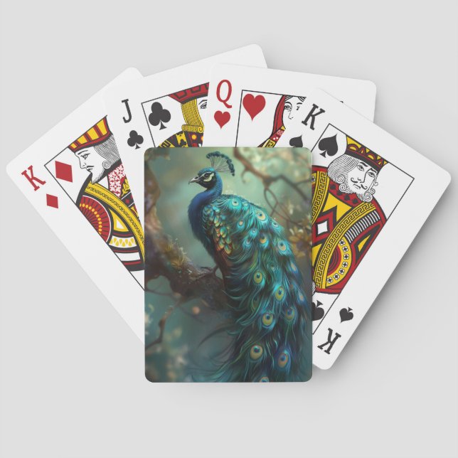 Baraja De Cartas Bonito Peacock (Reverso)