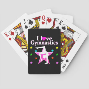 BARAJA DE CARTAS BONITO PINK ME ENCANTA EL DISEÑO DE GIMNASTICAS