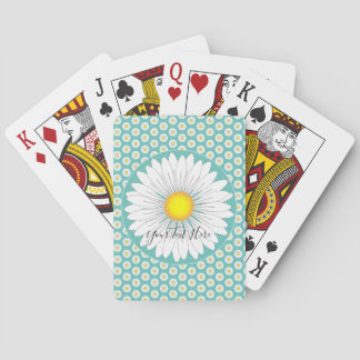 Baraja De Cartas Bonito verde azulada Pequeña Personalizado de marg