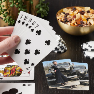 Baraja De Cartas Bonnie Parker con coche de escape Color Redux