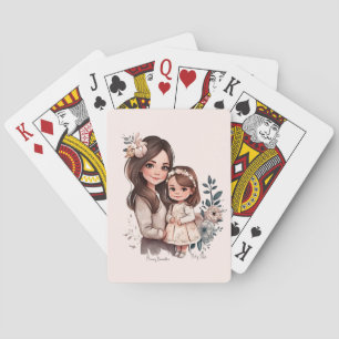Baraja De Cartas Bono de mamá y hija Adorable (3)