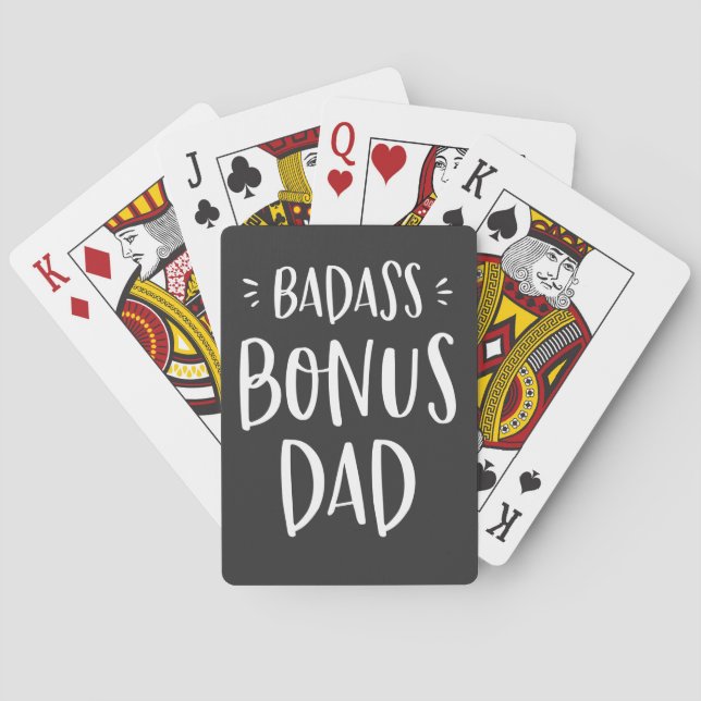 Baraja De Cartas Bonus Dad Cita al padrastro Guay Stepdad (Reverso)