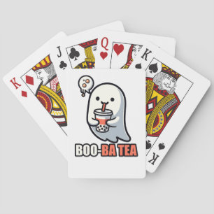 Baraja De Cartas Boo-Ba Tea Ghost – Amante de Boba de Halloween Jug