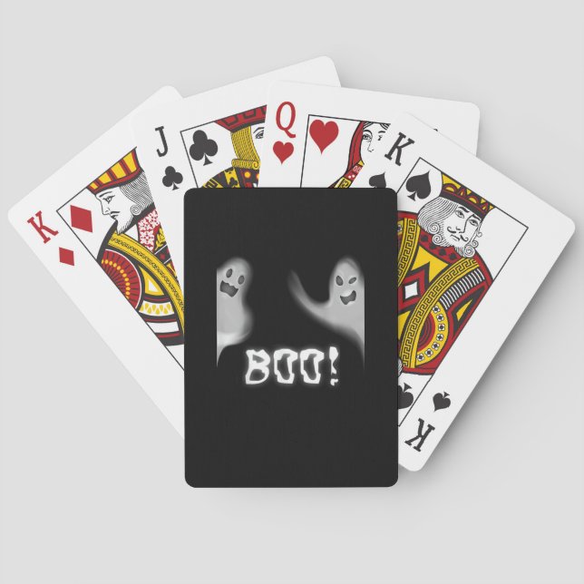 Baraja De Cartas ¡Boo! Divertido ocultamiento de Peekaboo Scary Hal (Reverso)